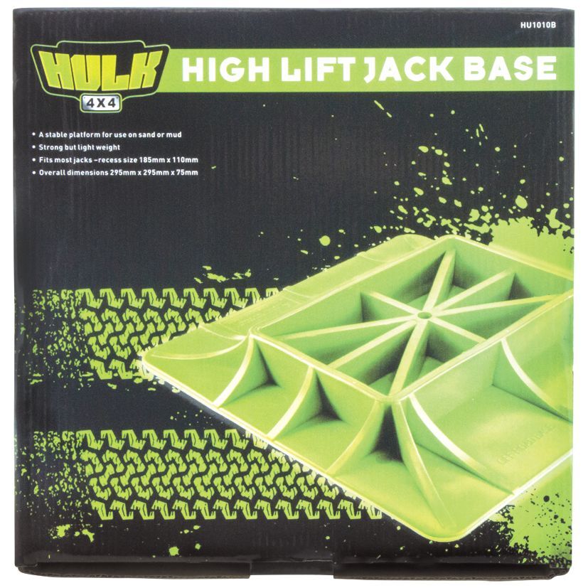 HULK 4x4 High Lift Jack Base - Green