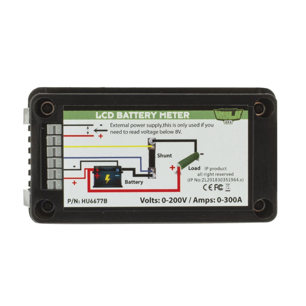 Hulk 4x4 LCD Battery Meter