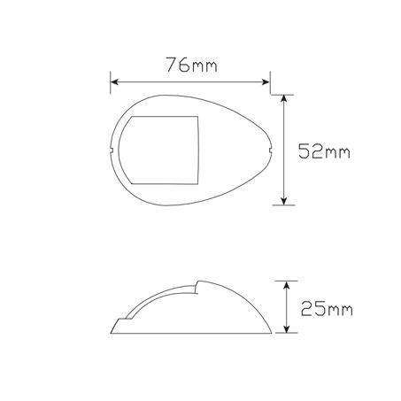 LED Autolamps 12/24V LED Marine Navigation Starboard Lamp