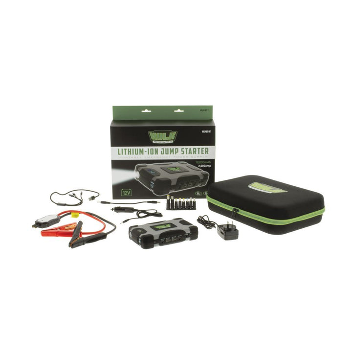 Hulk 4x4 Lithium-Ion Jump Starter - 18,000mAh - 2,000 Amp