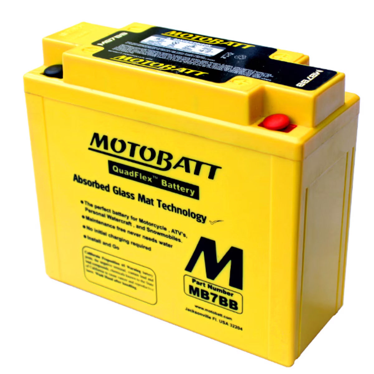 MB7BB Motobatt 12V AGM Battery