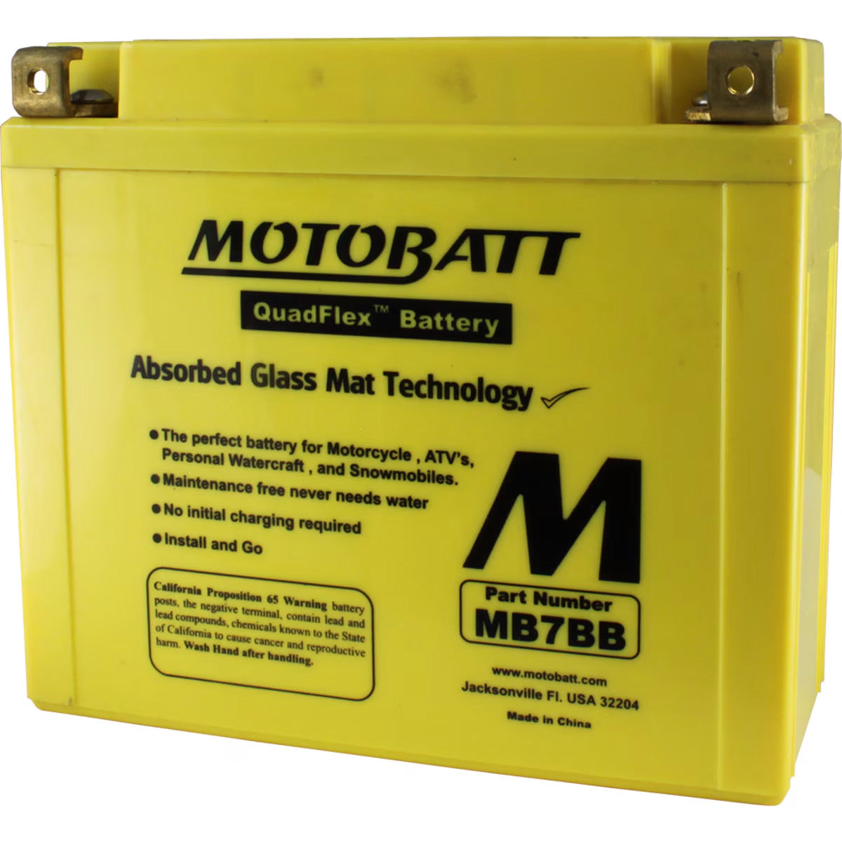 MB7BB Motobatt 12V AGM Battery