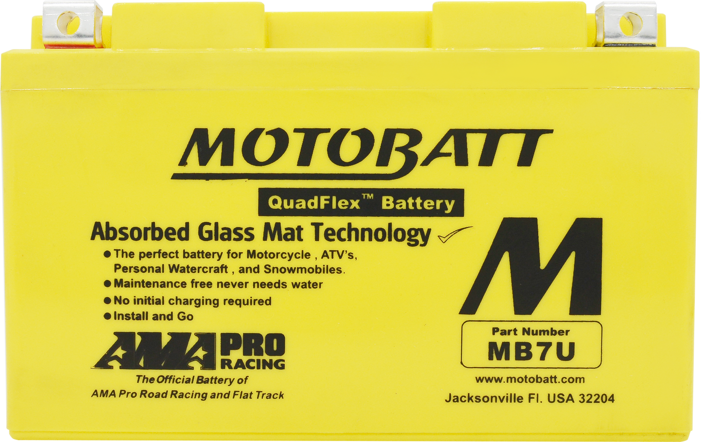 MB7U Motobatt 12V AGM Battery