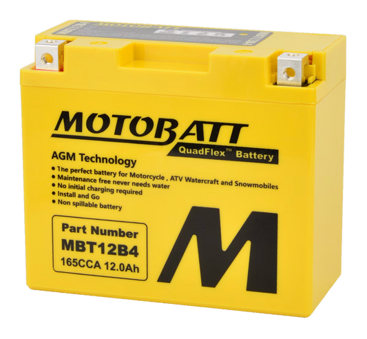 MBT12B4 Motobatt 12V AGM Battery