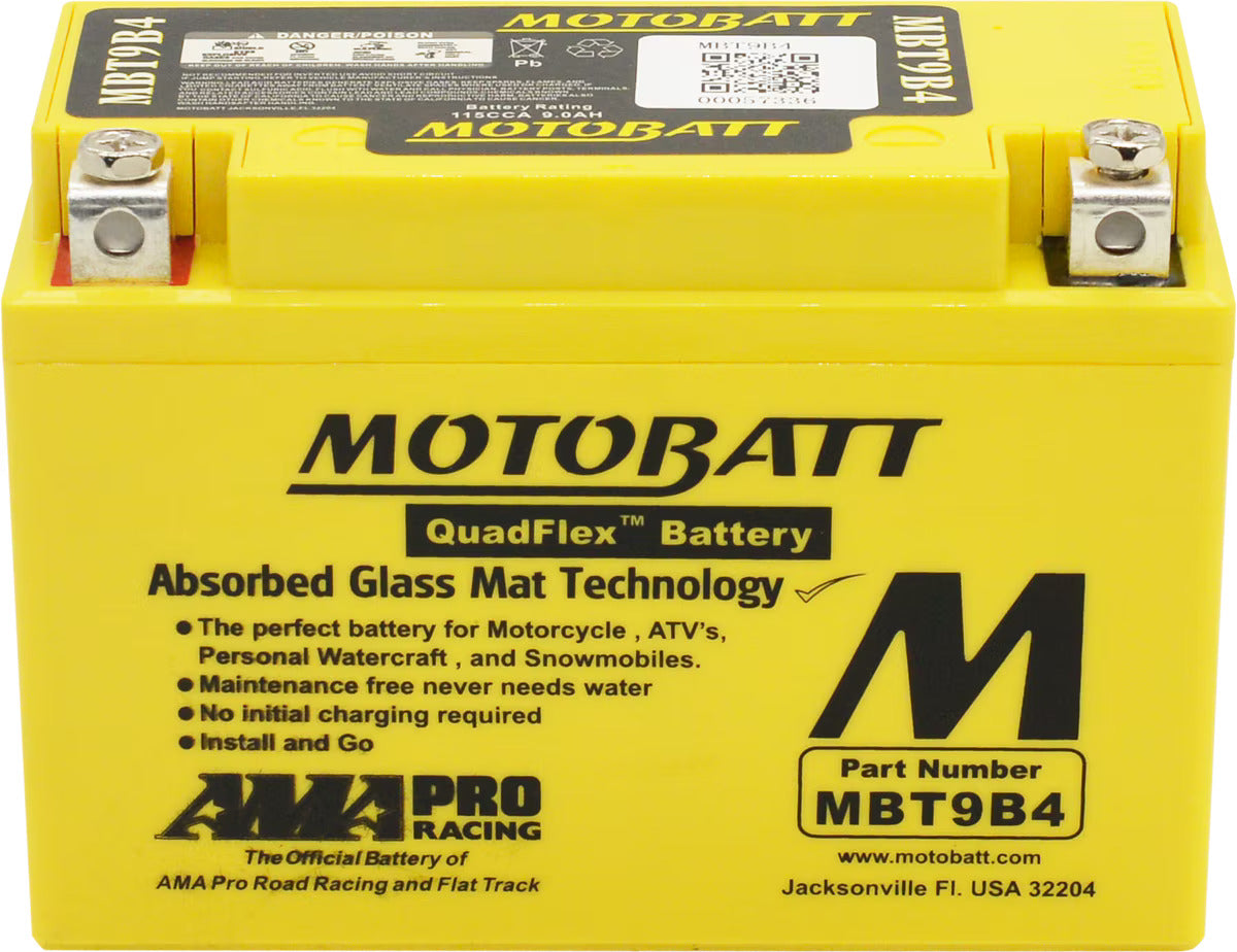 MBT9B-4 Motobatt 12V AGM Battery