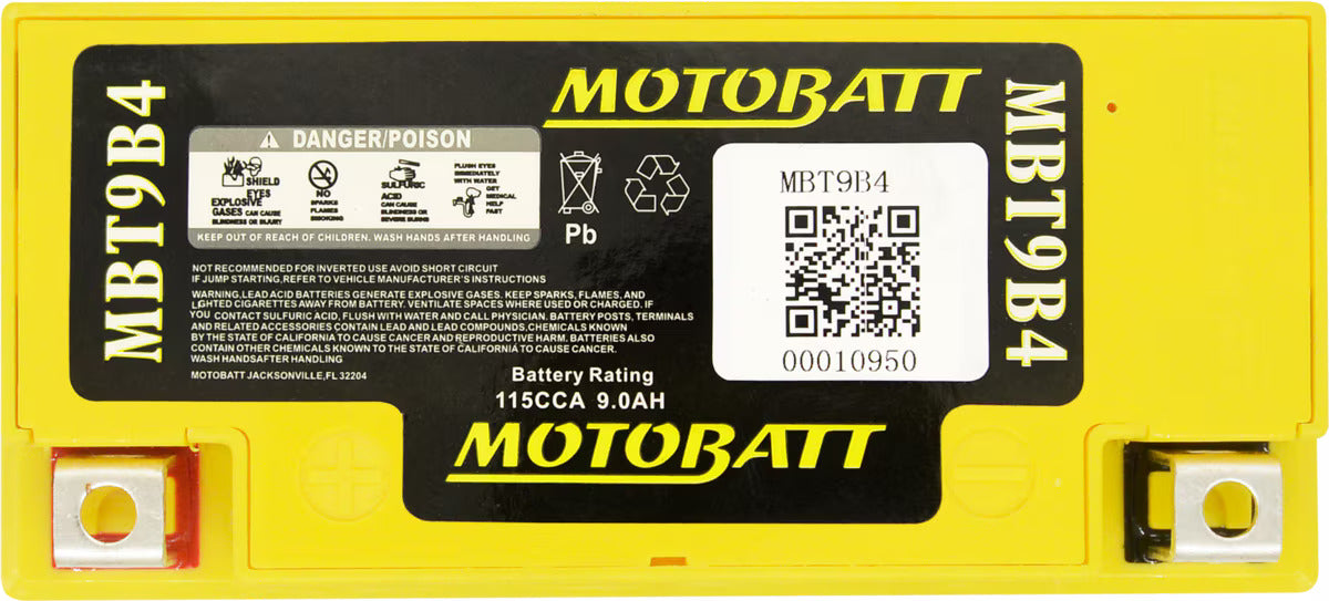 MBT9B-4 Motobatt 12V AGM Battery