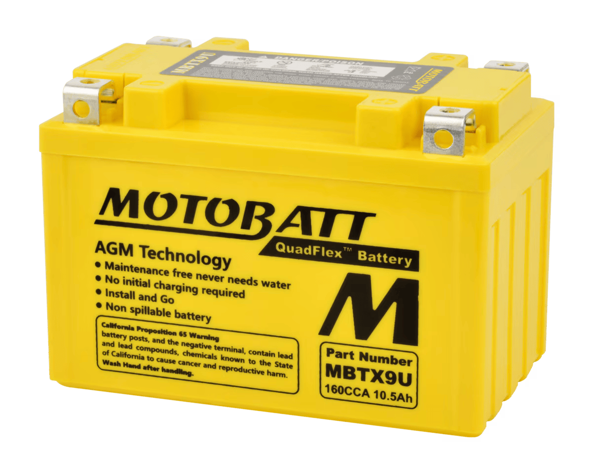 MBTX9U Motobatt 12V AGM Battery