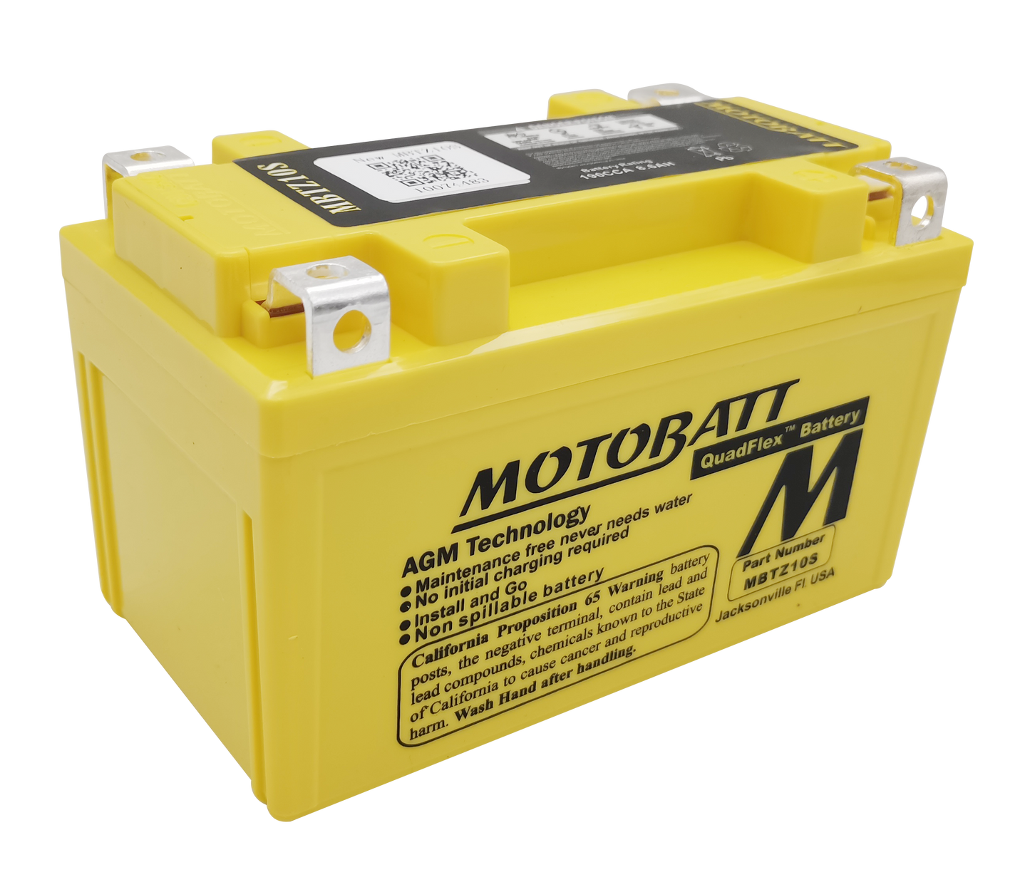 MBTZ10S Motobatt 12V AGM Battery