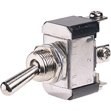 Metal Toggle Switch On/Off/On SPDT (Contacts Rated 20A @ 12V)