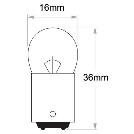 12V 5W BA15D Park Globe