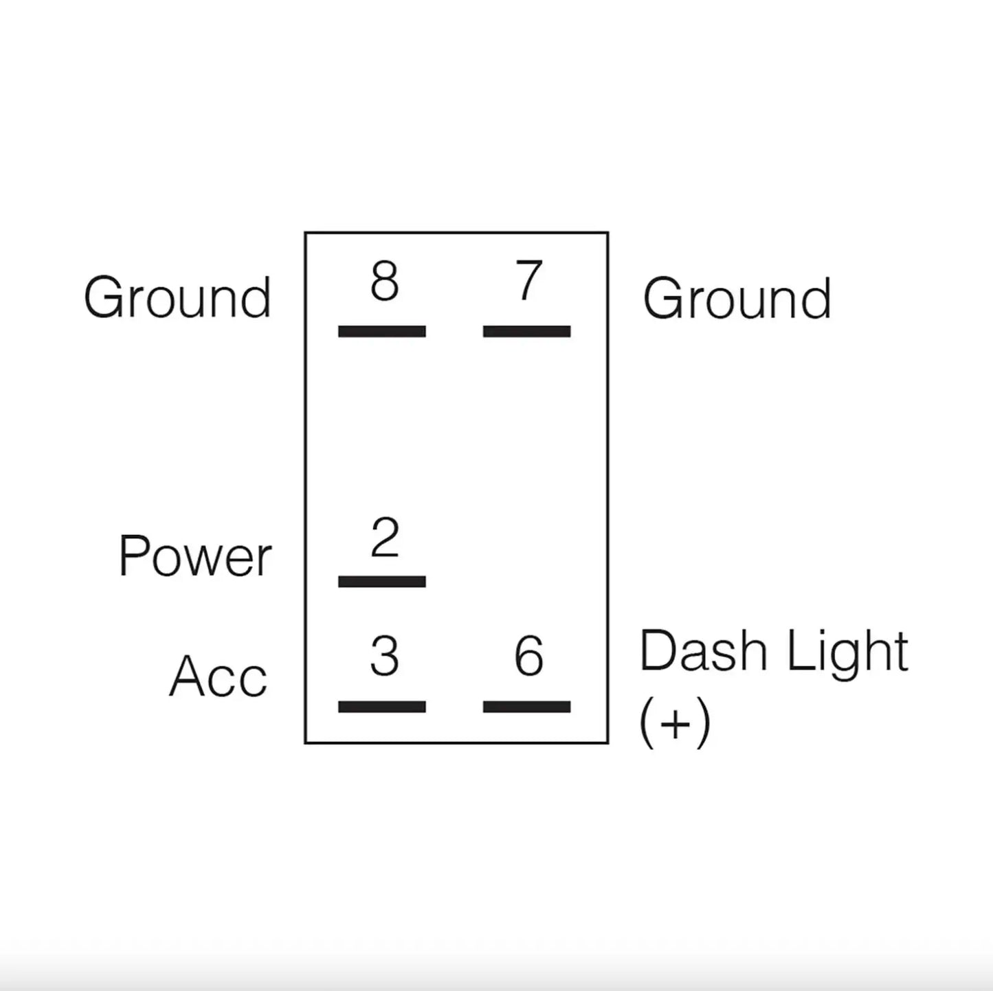 Narva 63136BL Illuminated Front Diff Lock Rocker Switch - 12V Blue LED (Sealed)