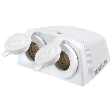 Accessories Socket Twin - White