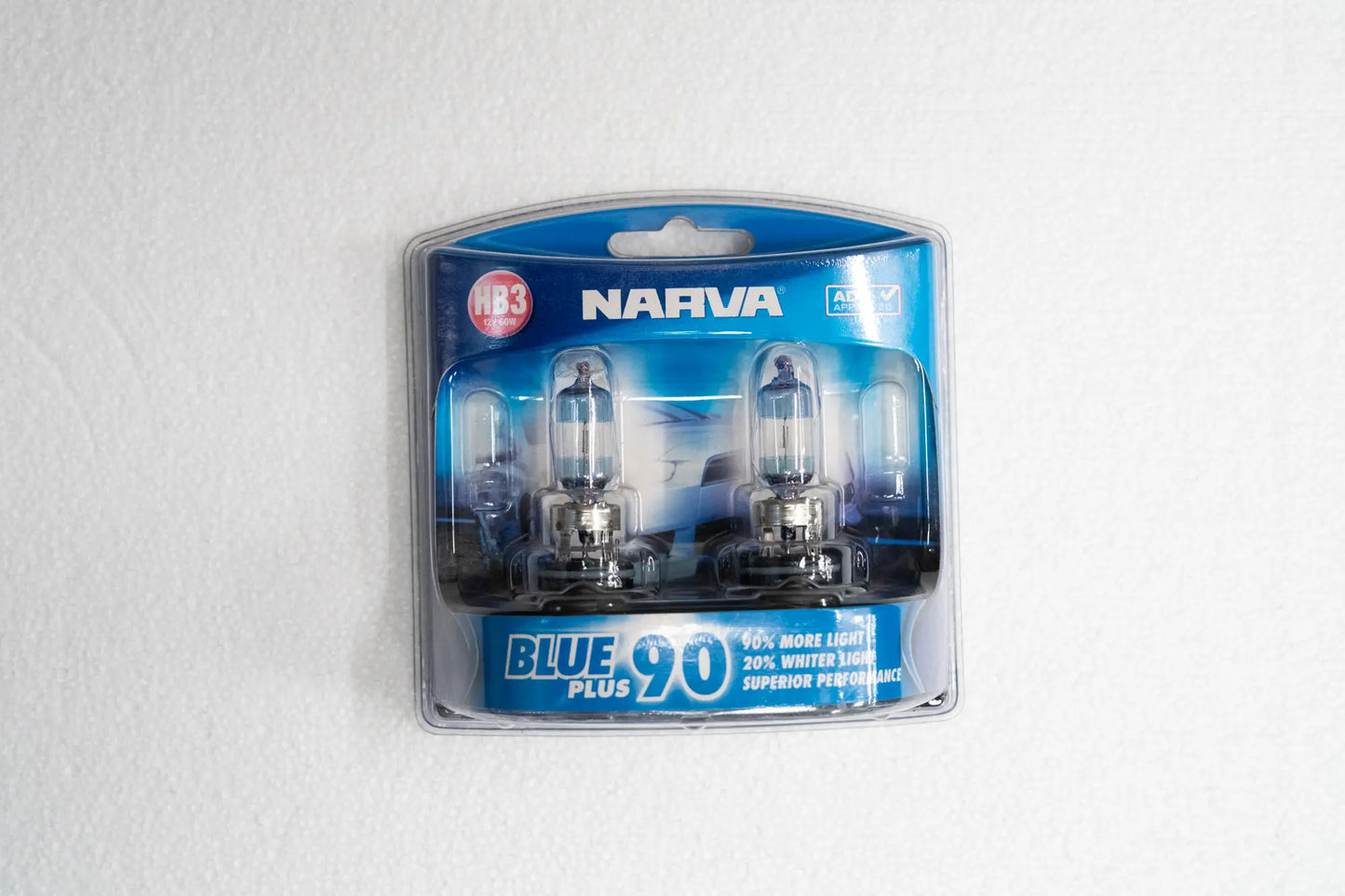 Narva Blue Plus 90 HB3 Globe 12V 60W Twin Pack 48533BL2