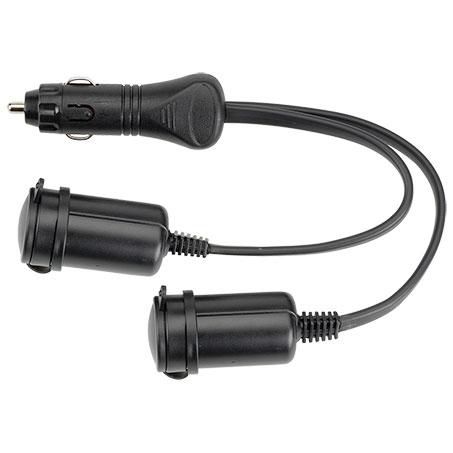 Heavy Duty Adaptor (cigarette Lighter Plug To Twin Accessory Socket)