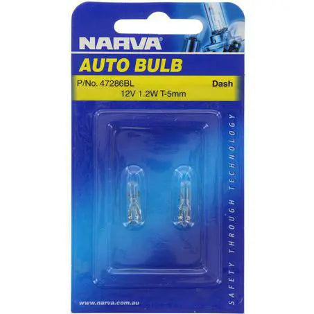 Narva W1,2W Wedge W2x4.6d Globe 12V 1.2W