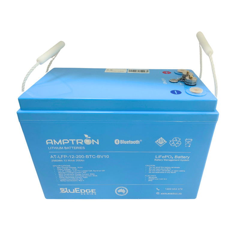 BluEdge 12V 200Ah / 200A Continuous Discharge LiFePO4 Battery with Bluetooth + RS485 + CAN bus