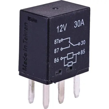 OEX Micro Relay 12V 30/30A 5 Pin Change Over (Resistor Protected)