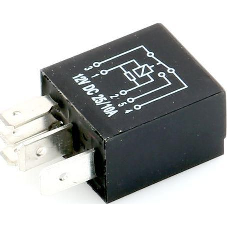 OEX Micro Relay 12V Change Over 25/10A - Resistor Protected, Sealed (ACX1981BL)