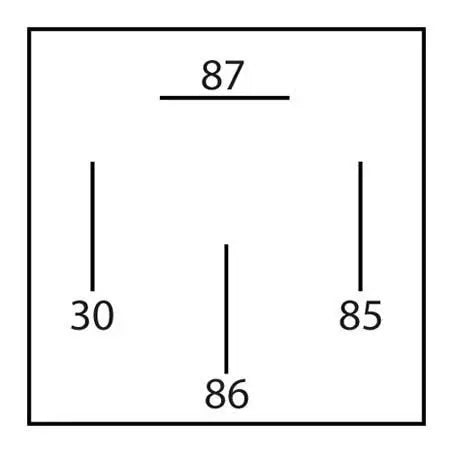 OEX Mini Relay 12V 4 Pin Normally Open 40A Resistor Protected, Sealed