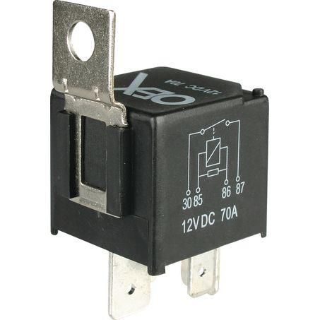 OEX Mini Relay 12V Normally Open 70A - Resistor Protected, Sealed (ACX1944RBL)