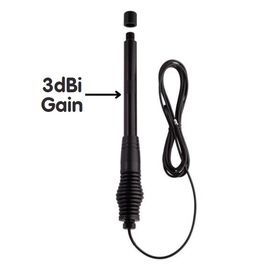 Oricom 2-in-1 All-Terrain UHF CB Antenna for low/high gain (3dbi/6.5dbi)