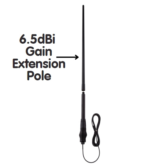 Oricom 2-in-1 All-Terrain UHF CB Antenna for low/high gain (3dbi/6.5dbi)
