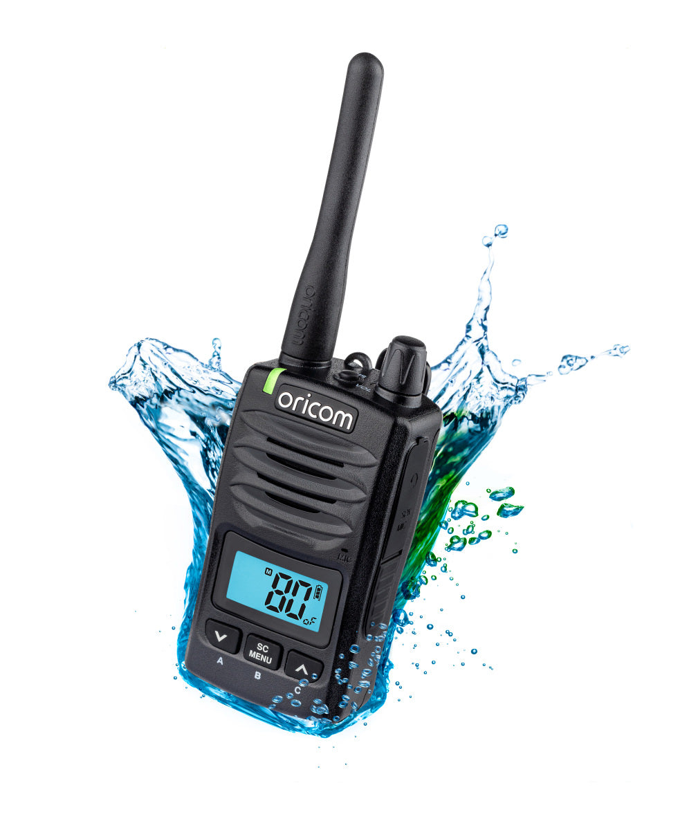 Oricom Waterproof IP67 5 Watt Handheld UHF CB Radio