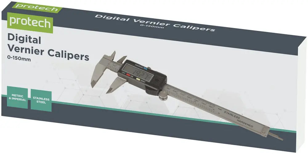 Protech LCD Engineers Calipers – 0–150 mm (Model TD2082)