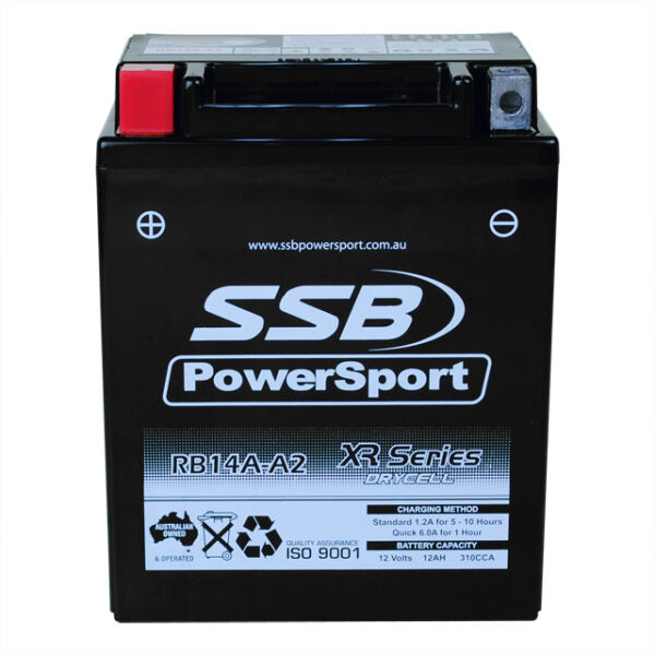 RB14A-A2 SSB XR Series Motorcycle Battery