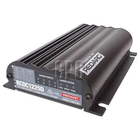 Redarc DC to DC Battery Charger – 12V 25A Dual Input with Solar