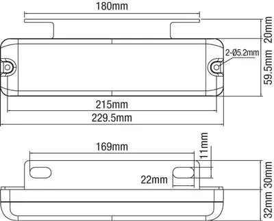 RoadVision LED Combination Lamp Stop/Tail, Indicator & Reverse (BR230ARW)