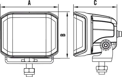 Roadvision RWL74 Stealth Series Combo LED Work Lamp