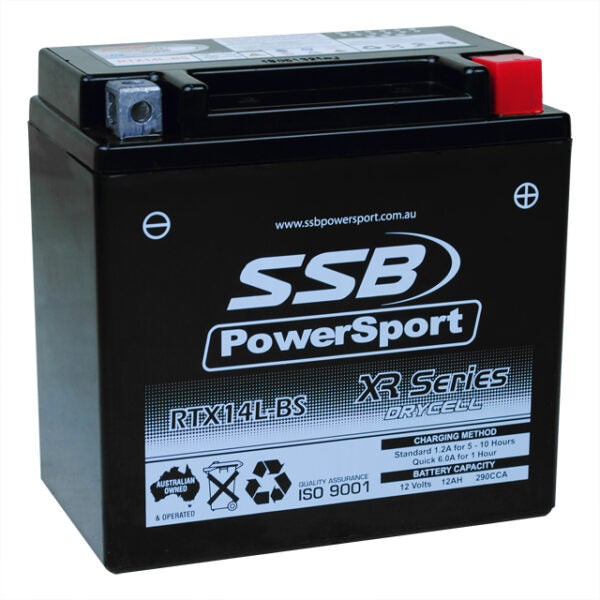 RTX14L-BS SSB XR Series Motorcycle Battery