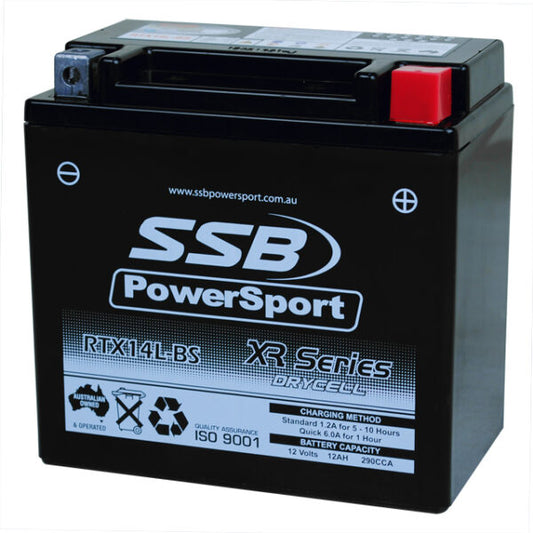 RTX14L-BS SSB XR Series Motorcycle Battery