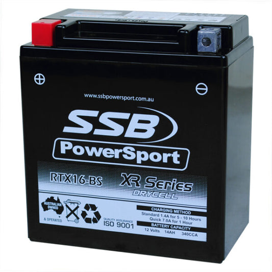 RTX16-BS SSB XR Series Motorcycle Battery