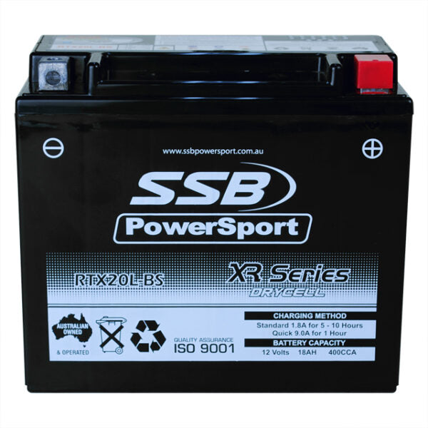 RTX20L-BS SSB XR Series Motorcycle Battery