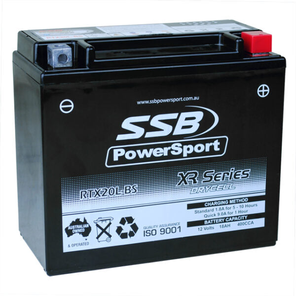 RTX20L-BS SSB XR Series Motorcycle Battery