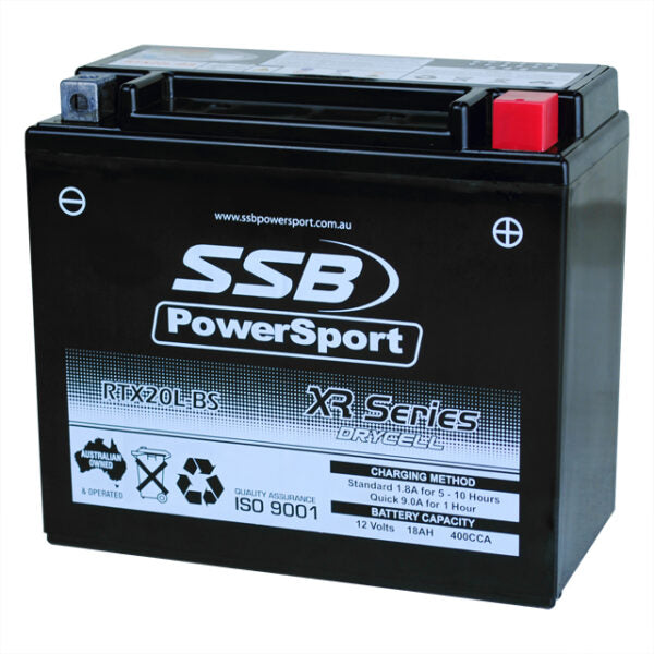 RTX20L-BS SSB XR Series Motorcycle Battery