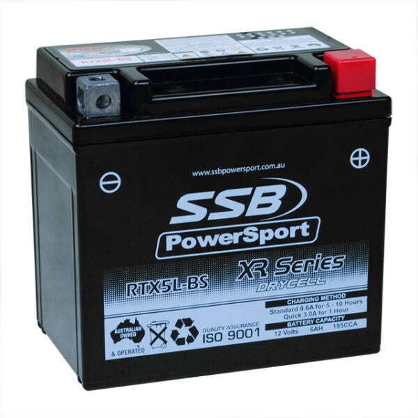 RTX5L-BS SSB XR Series Motorcycle Battery