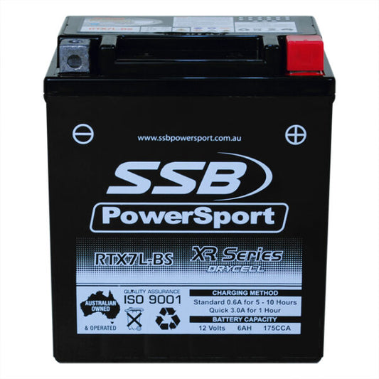 RTX7L-BS SSB XR Series Motorcycle Battery