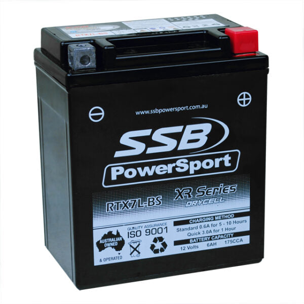 RTX7L-BS SSB XR Series Motorcycle Battery