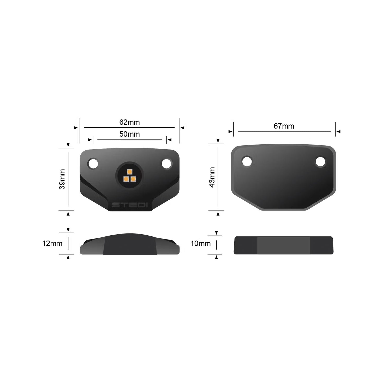 STEDI Surface LED Rock Light - White (5700k)