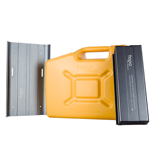 Topo Tinny Mate + 10 Mains Charger