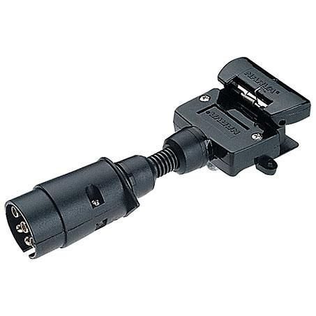 Trailer Adaptor - 7 Large Round (Car) To 7 Flat (Trailer)