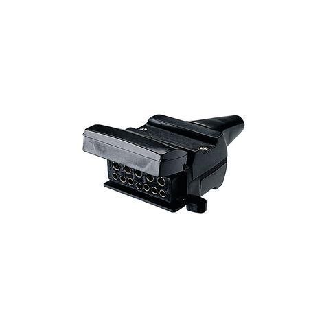 Trailer Socket 12 Pin Flat with Reed Switch Normally Open Circuit