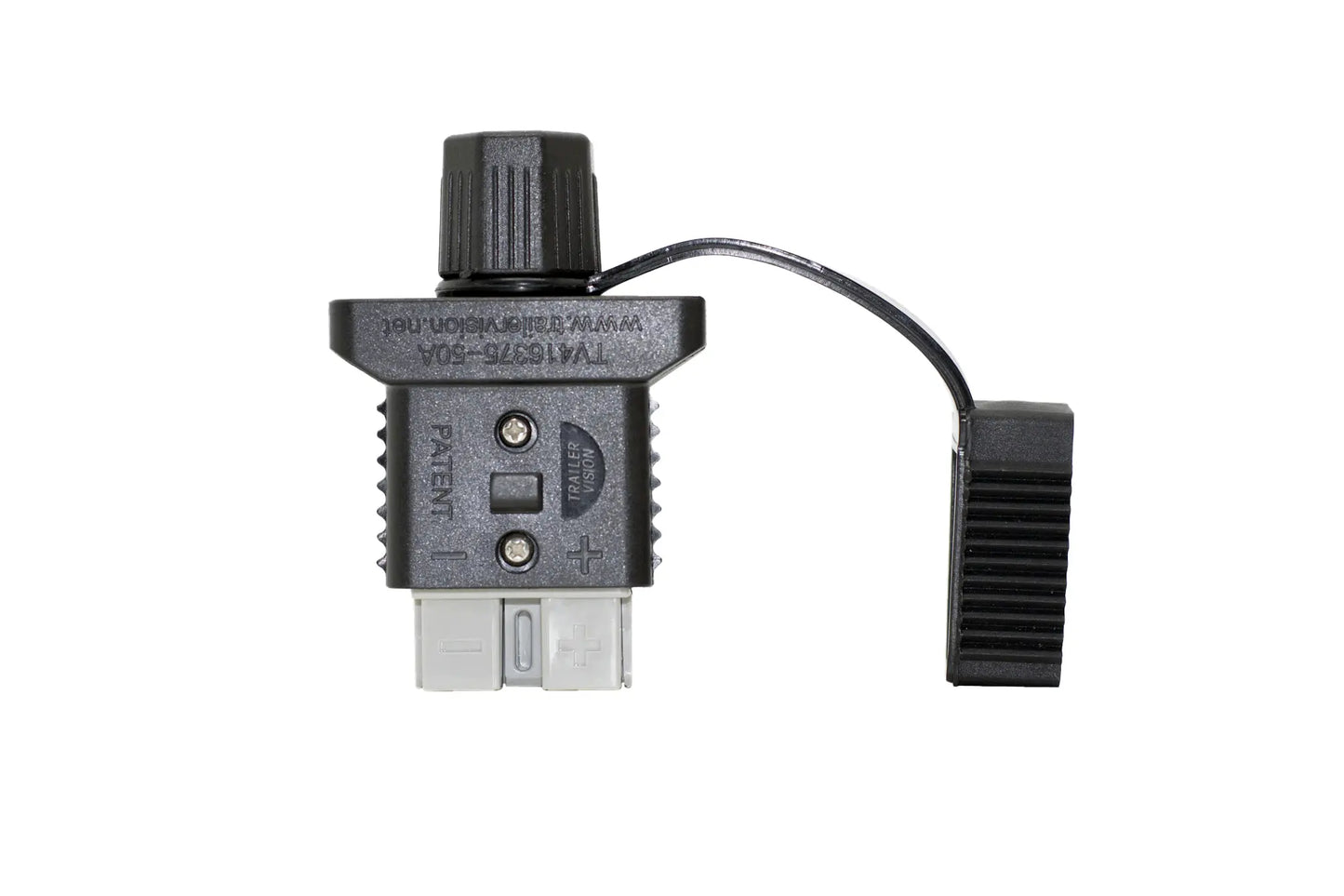 Trailer Vision 50A Connector Cover Assembly - Black with UV Rubber Cover