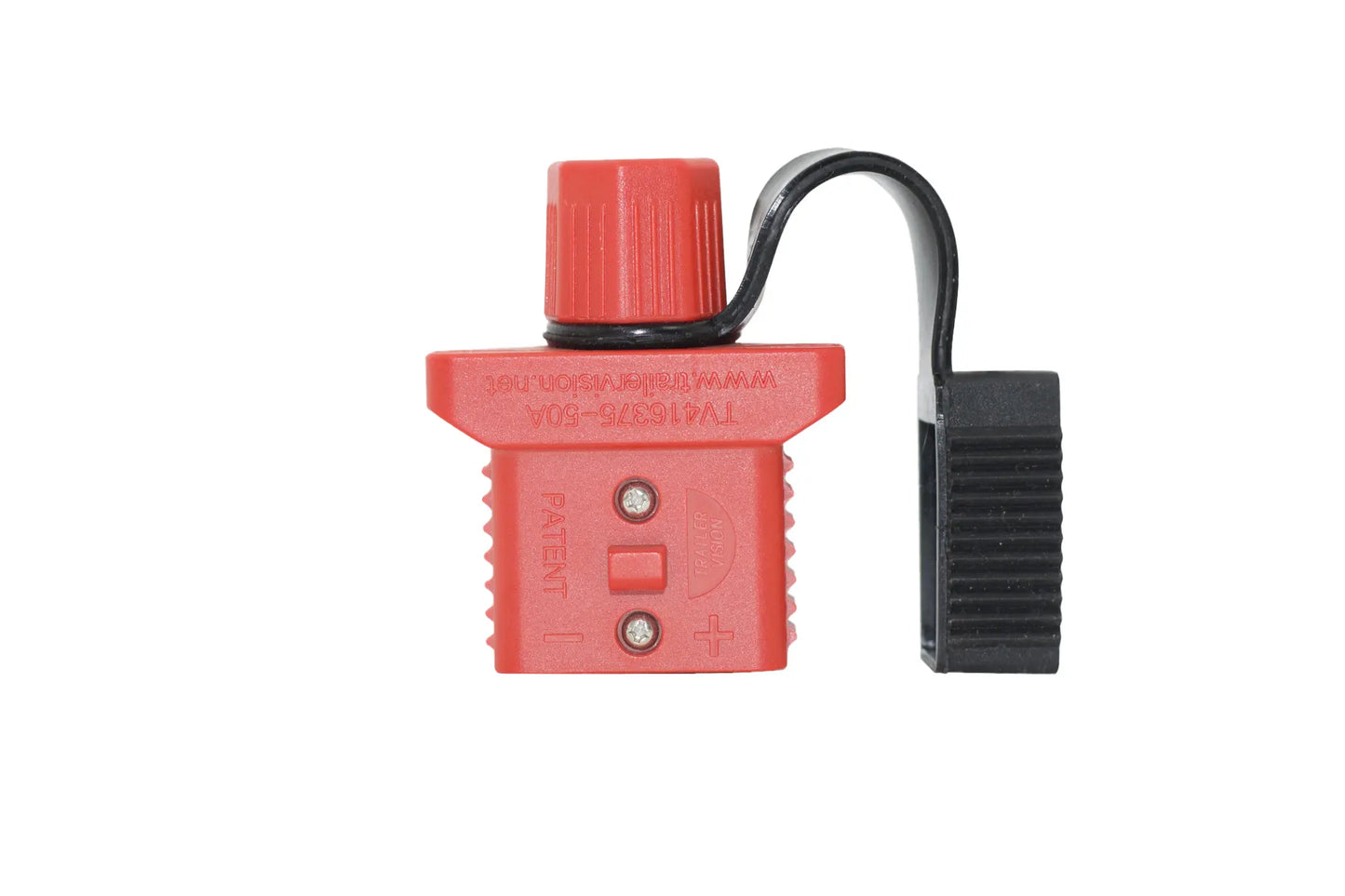 Trailer Vision 50A Connector Cover Assembly - Red with UV Rubber Cover