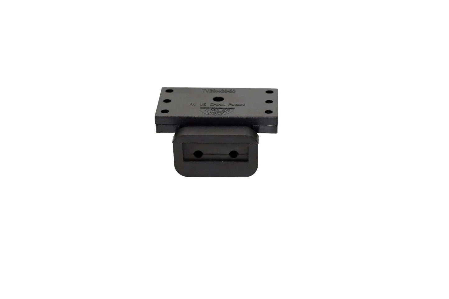 Trailer Vision Black 50 Amp Surface Mount Anderson Connector Cover with Red LED