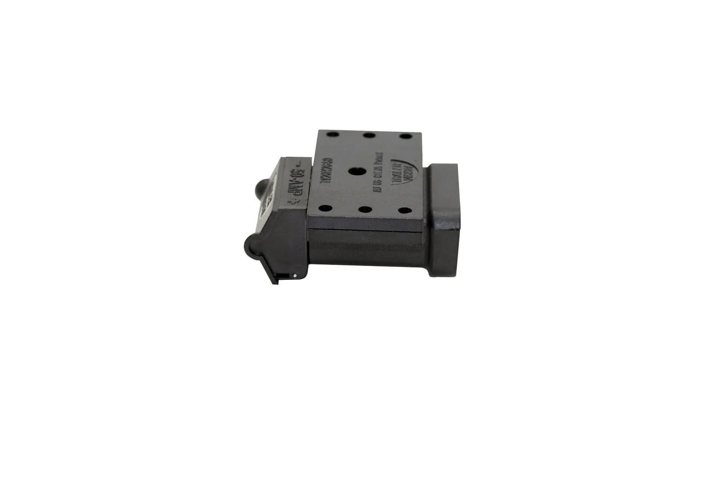 Trailer Vision Black 50 Amp Surface Mount Anderson Connector Cover with Red LED