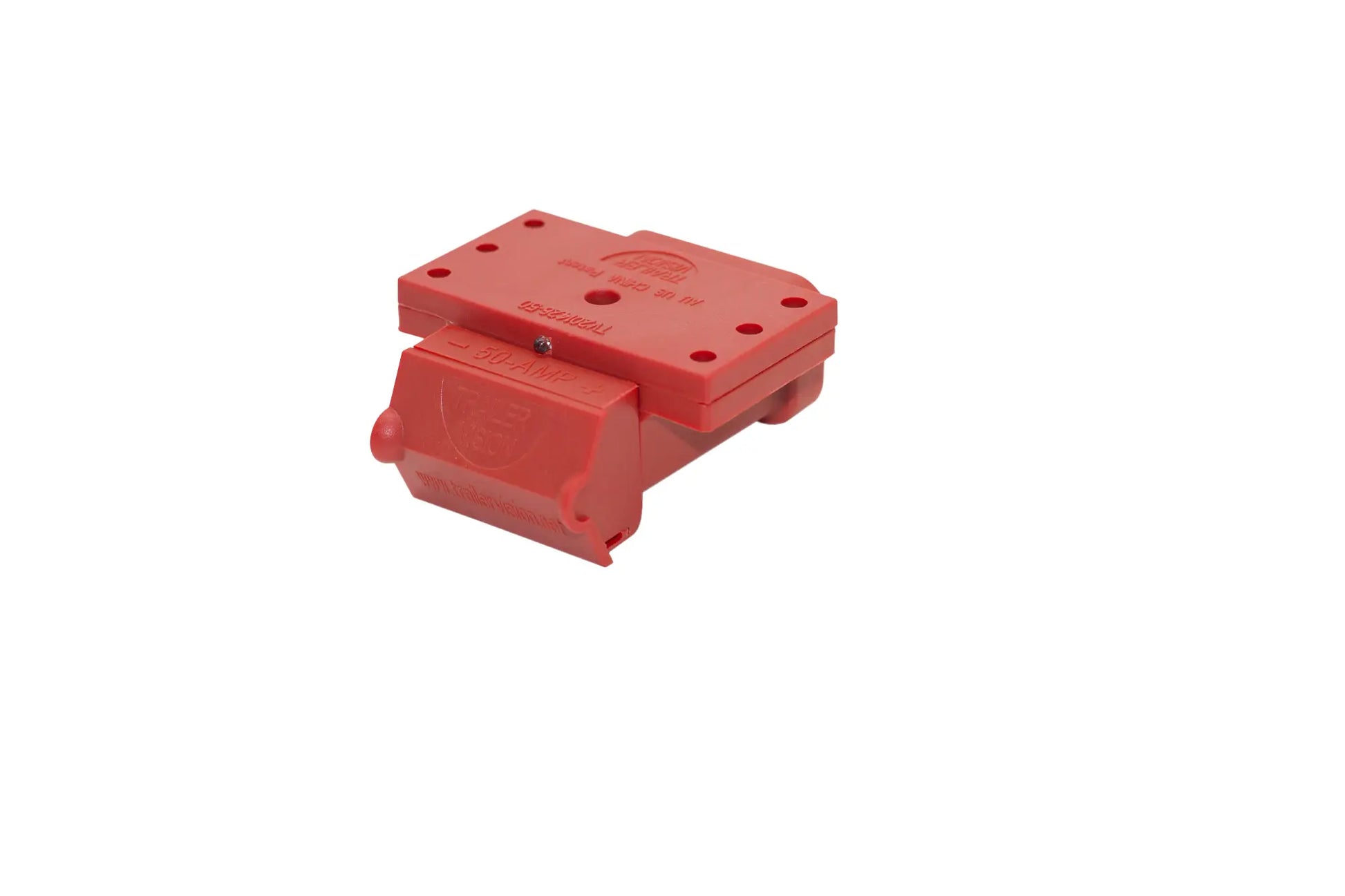 Trailer Vision Red 50 Amp Surface Mount Anderson Connector Cover with Red LED
